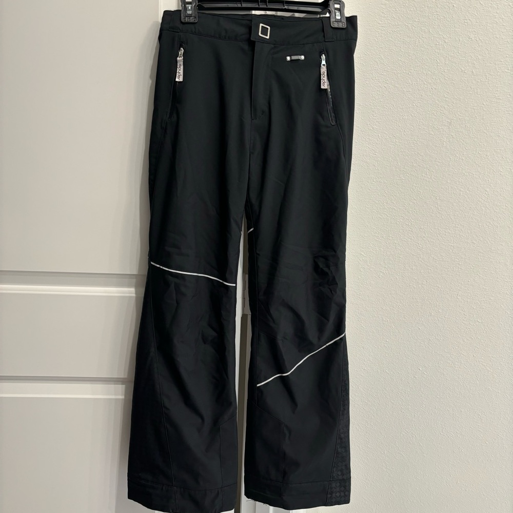 SPYDER Kids Size 12 Black Ski Snow Snowboarding Pants Tech Wear